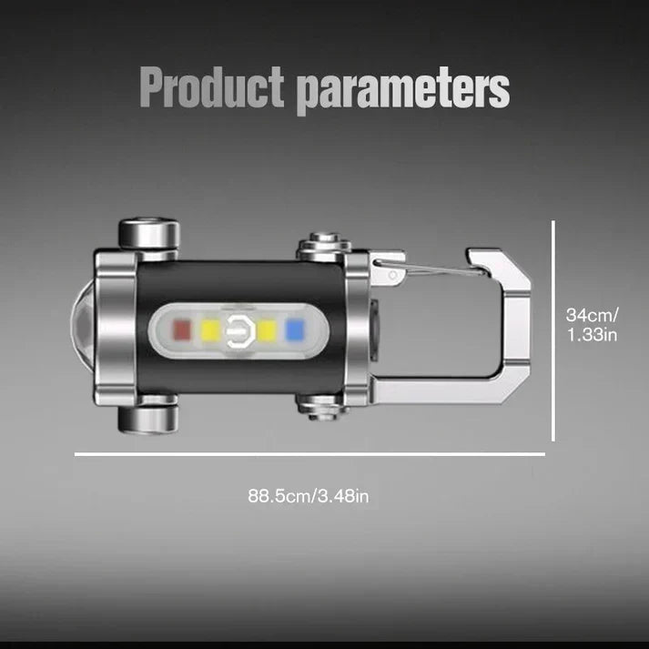 【✨1+1 brezplačno】Prenosna, polnilna, svetla svetilka za obesek za ključe - SI