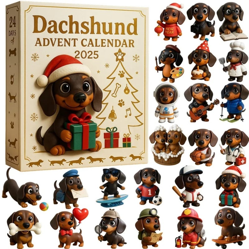 ✨Calendario de Adviento para Perros Salchicha 2025 — 24 días de alegría vienesa 🎄🐶-ES