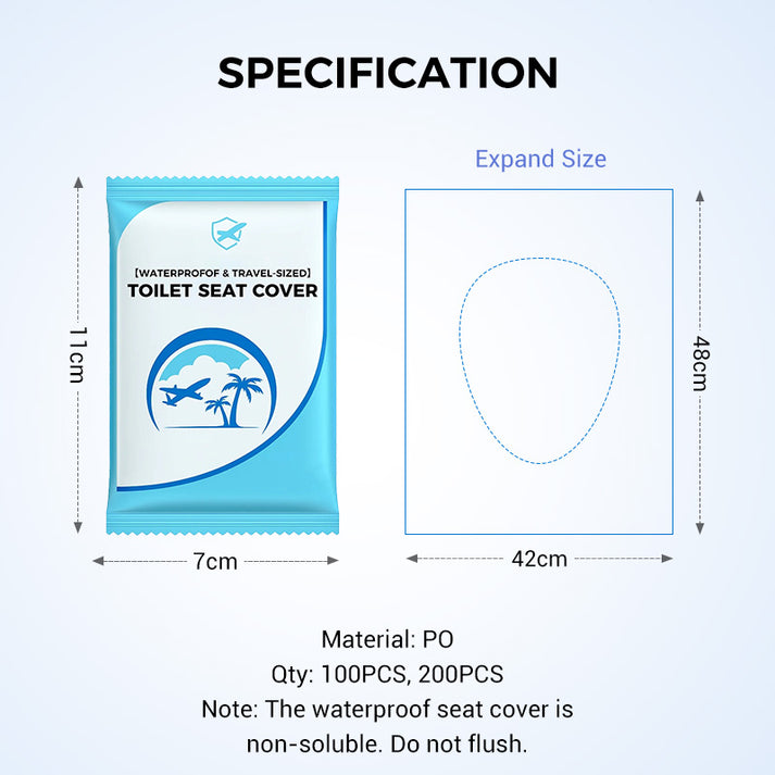 🛡️ ¡Por tu salud! 🌿 Protector de asiento de inodoro desechable y biodegradable de plástico 🥰-ES