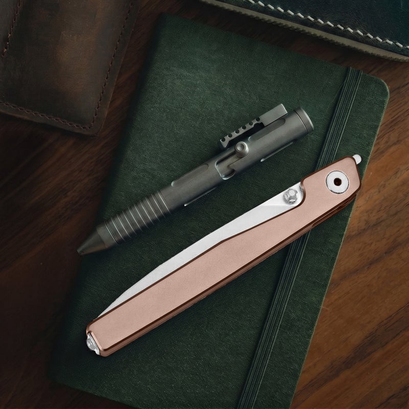 🔥Zadnja dnevna razprodaja 50 % POPUSTA🎉Nož Lanky Liner Lock Front Flipper s črnim aluminijastim ročajem-SI