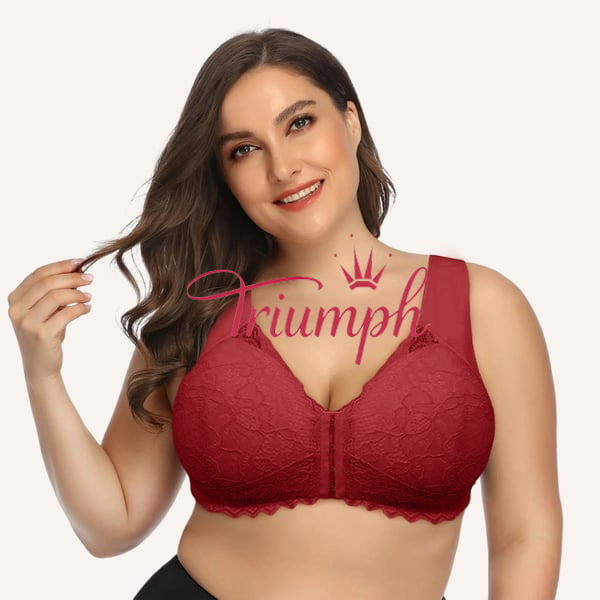 Triumph - Sujetador de soporte sin aros con cierre frontal moldeado 5D (3 piezas)-ES