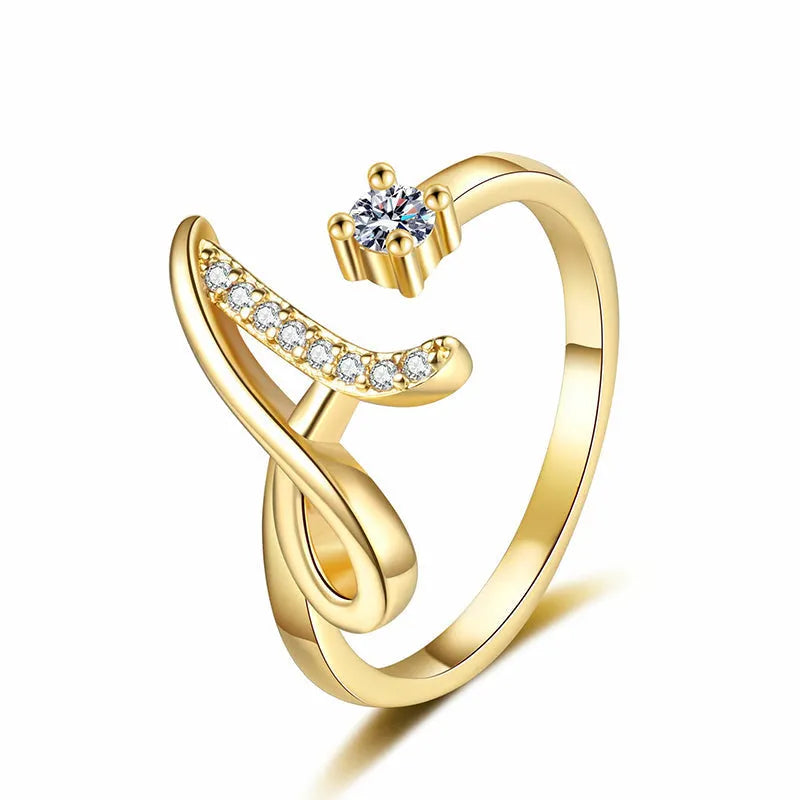 ⏳Vremenski ograničeni popust od 50%⏰Podesivi prsten s inicijalima za žene💍-HR