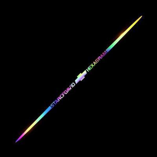 3D barvite lasersko odsevne avtomobilske nalepke 4 kosi-SI
