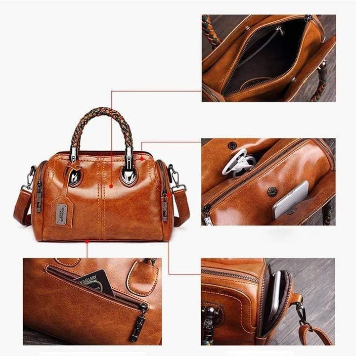 Bolso de piel para mujer de gran capacidad.-ES