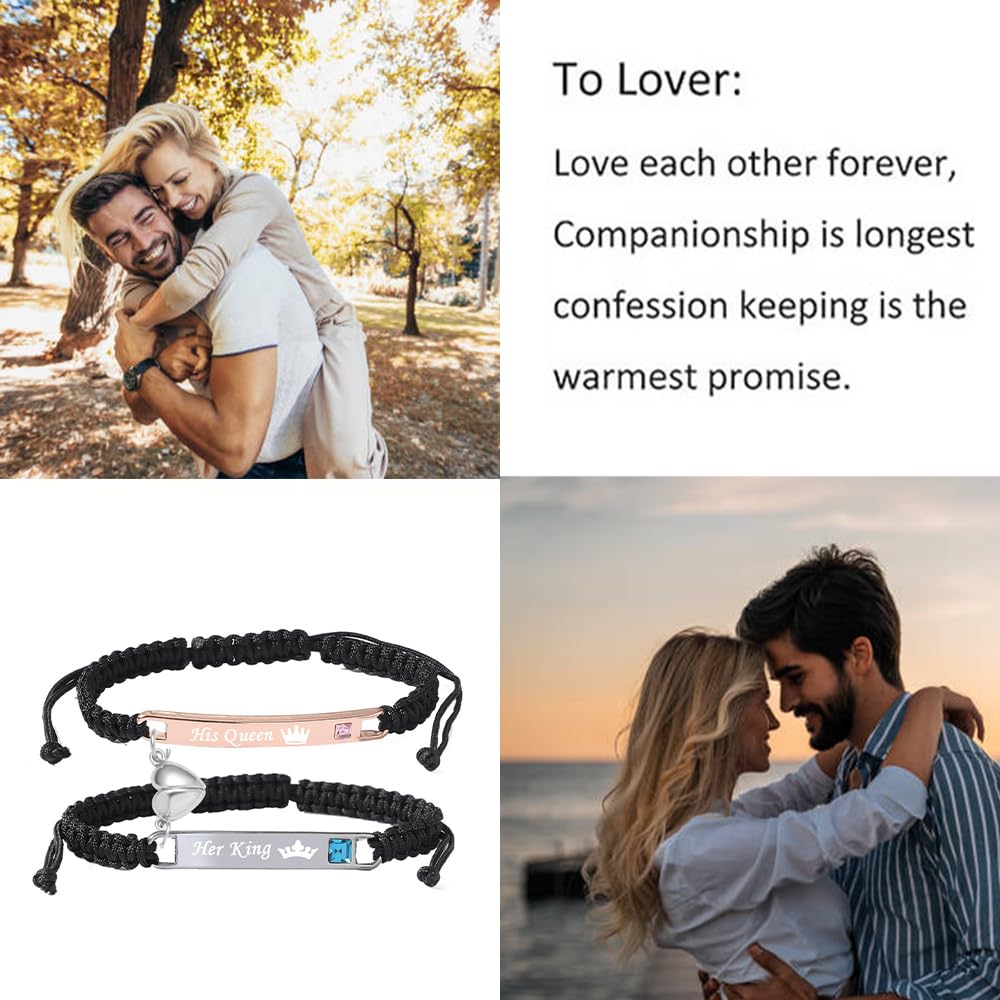 🔥KARŠTAS IŠPARDAVIMAS -50% NUOLAIDA🔥Širdelės formos reguliuojamo pinto apyrankės rinkinys-LT