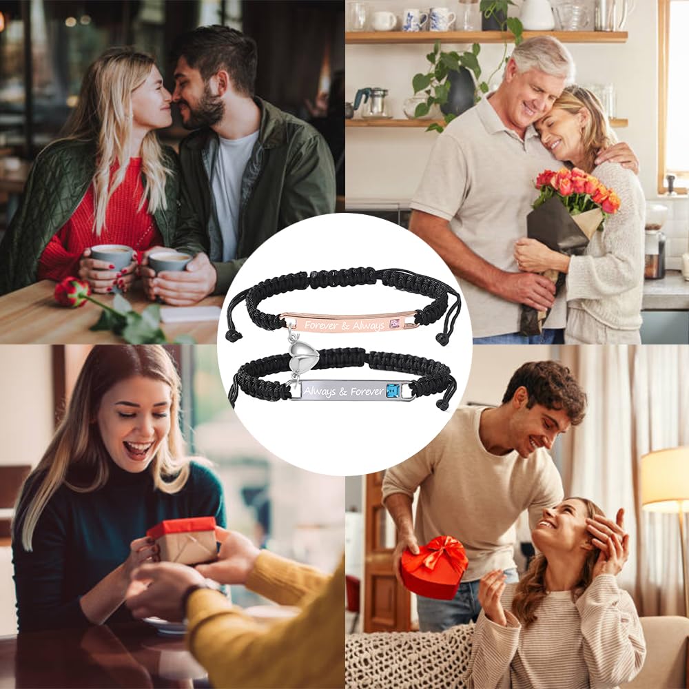 🔥KARŠTAS IŠPARDAVIMAS -50% NUOLAIDA🔥Širdelės formos reguliuojamo pinto apyrankės rinkinys-LT