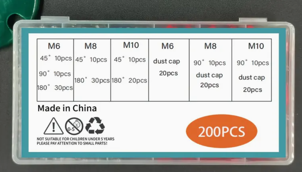 【200 KOM】Set mlaznica za podmazivanje s dvostrukom ručkom-HR