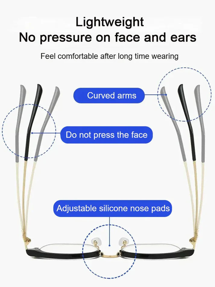 ✨ÚLTIMO DÍA DE REBAJAS - 60% DE DESCUENTO✨Gafas ultraligeras anti-azul para personas con presbicia-ES