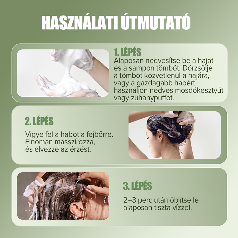 🌿 Natūralus šampūno batonėlis plaukų stiprinimui 🌱🥰-LT
