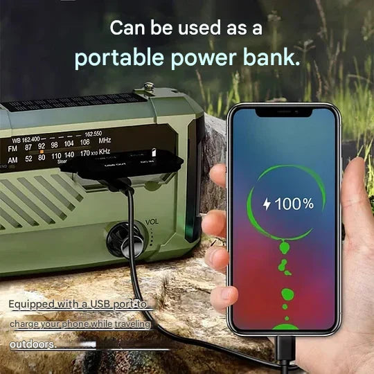 Ročni radio s funkcijo polnjenja v sili-SI