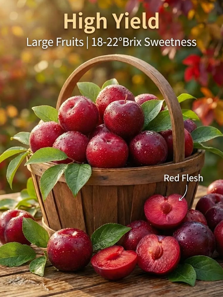 Sadike avstralske rdeče sladkorne slive brez semen-SI