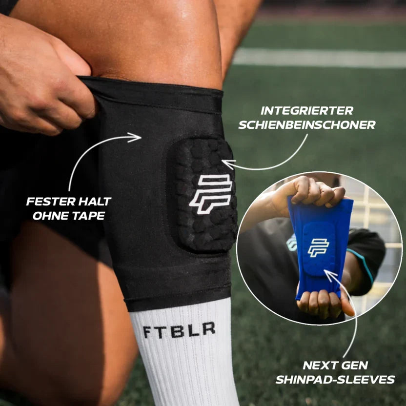 Protectores de piernas de fútbol con patrón de panal anticolisión para deportes al aire libre-ES