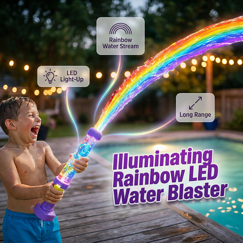 🔥 1+1 NEMOKAMAI (2 vnt.)✨🌈 Vandens žaislas su pompa ir LED lempute, kuri šviečia tamsoje💦-LT