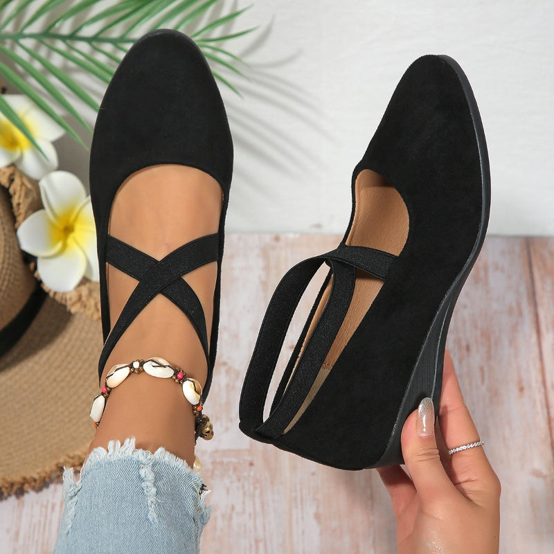 🌹-49% popust!! Elegantni, enobarvni, fleksibilni čevlji z nizko peto🩰-SI