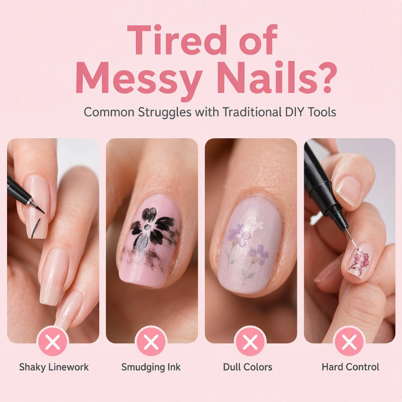 💅 RIBOTĄ LAIKOTARPĮ 50 % NUOLAIDA! 💥 24 spalvingų dvipusių nagų dailės pieštukų rinkinys – kūrybingi, salono kokybės, lengvai pasidarysite patys ✨-LT