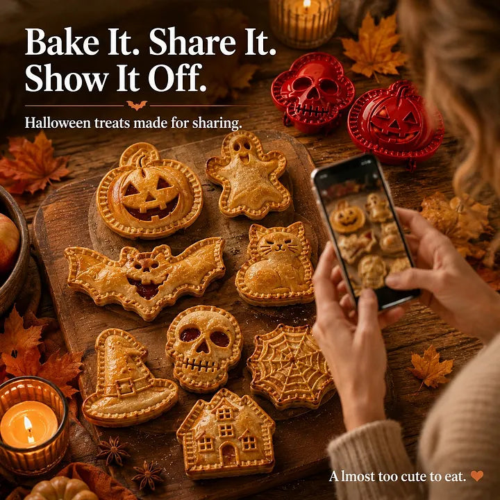 🎃 Set od 8 mini kalupa za torte za Noć vještica-HR
