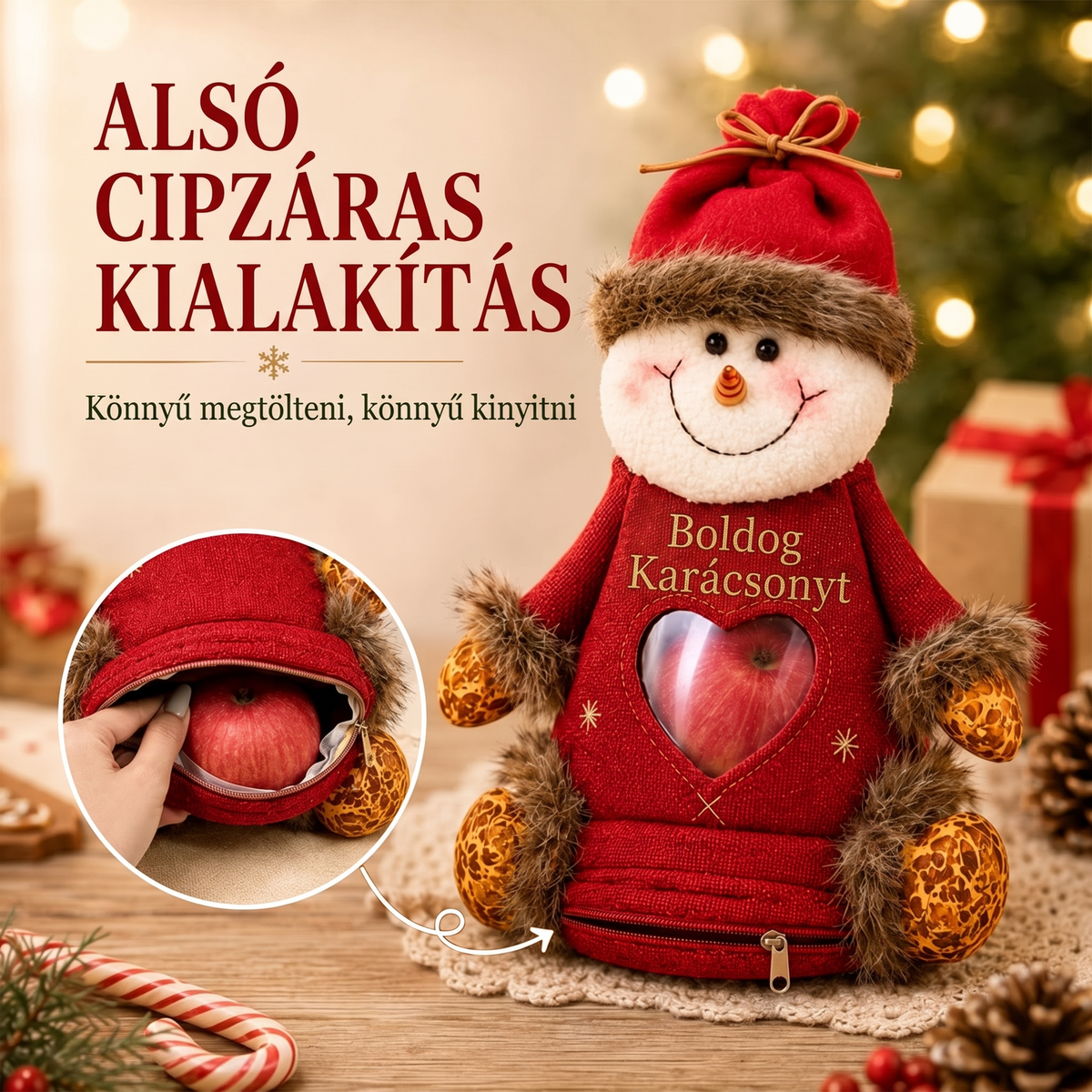 🎄🎁 Paskutinę dieną taikoma 49 % nuolaida! Kalėdiniai dovanų maišeliai su užtrauktukais – šventinis pakavimas 🎅✨-LT