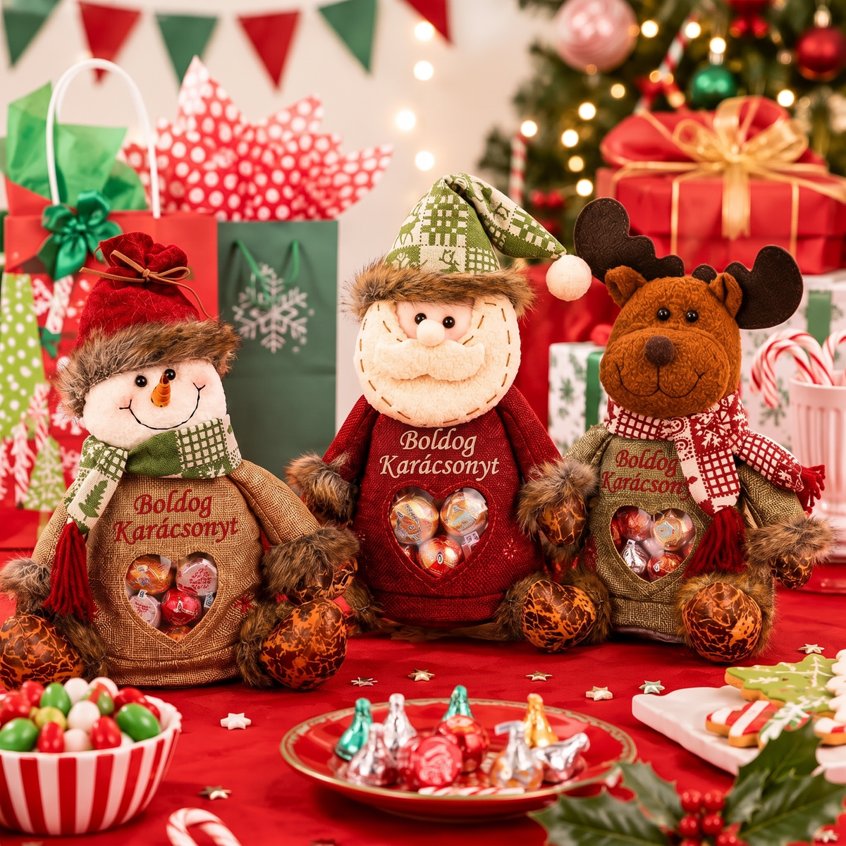 🎄🎁 Paskutinę dieną taikoma 49 % nuolaida! Kalėdiniai dovanų maišeliai su užtrauktukais – šventinis pakavimas 🎅✨-LT