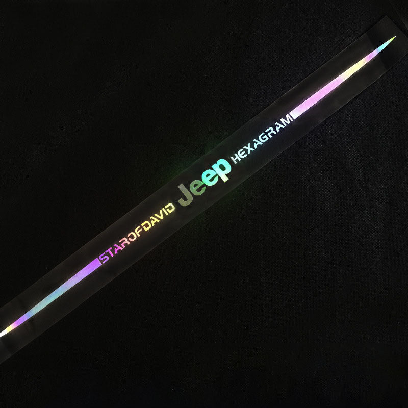 3D barvite lasersko odsevne avtomobilske nalepke 4 kosi-SI