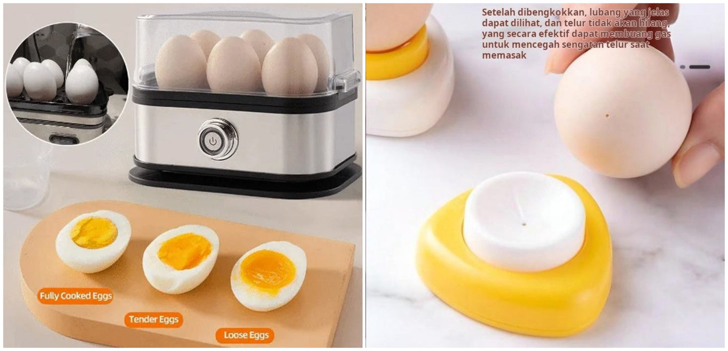 🥚 Πολυλειτουργικός ατμομάγειρας για αυγά με διαφανές καπάκι-GR