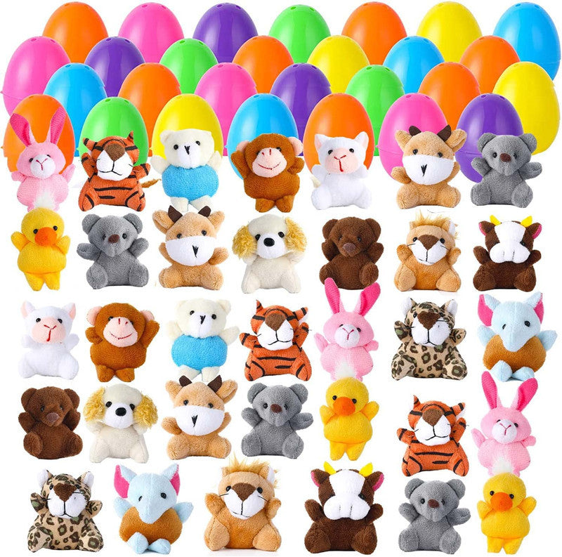 🎁 12/24 unidades de juguetes blandos pre-rellenos de huevos de Pascua de crecimiento lento-ES