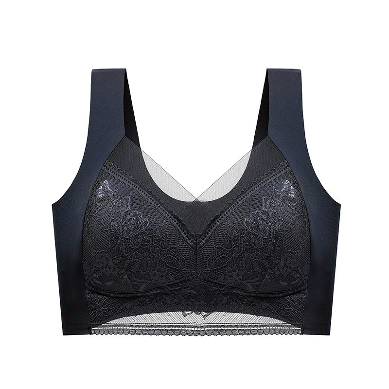 👙 Super patogi ir minkšta moteriška nėriniuota liemenėlė be plieninio žiedo【✨1 + 1 nemokamai】-LT
