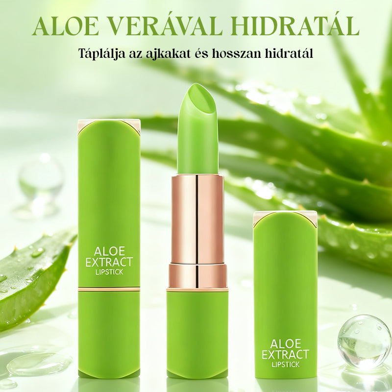 Lápiz labial hidratante con infusión de aloe vera que cambia de color-ES