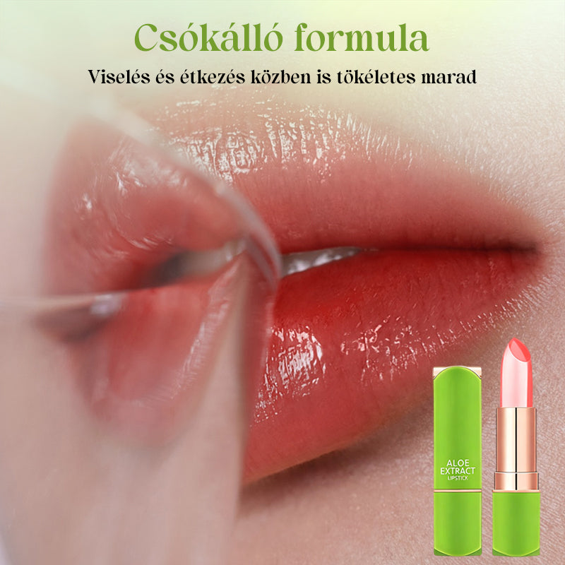 Lápiz labial hidratante con infusión de aloe vera que cambia de color-ES
