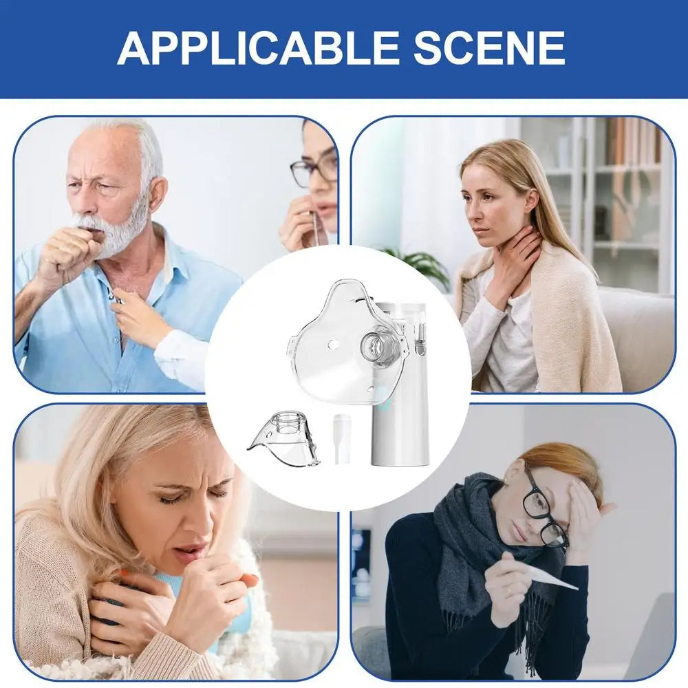 【💨Puikus pasirinkimas kosuliui ar dusuliui malšinti!】ClearFlow™ | Nešiojamas kvėpavimo inhaliatorius-LT