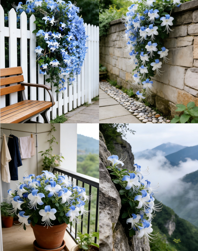 🌌 Φέρτε τον ουρανό στον κήπο σας – σπόροι λουλουδιών μπλε πεταλούδας-GR