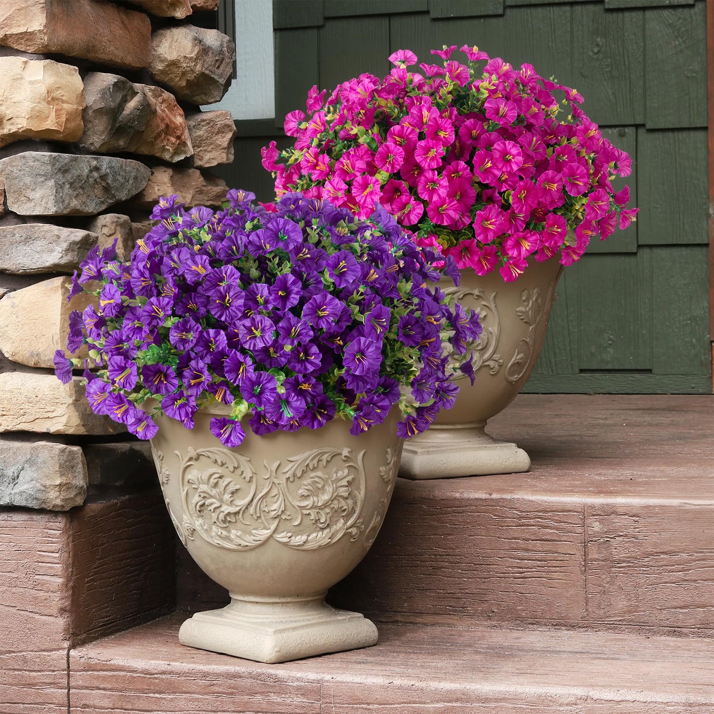 🔥Último día –🔥Flores de petunia artificiales resistentes a la radiación UV-ES