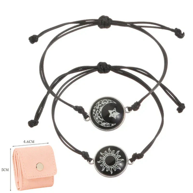 Sol y Luna – Una Sola Alma. 💞 Pulseras para Parejas que Conectan a Pesar de la Distancia.-ES