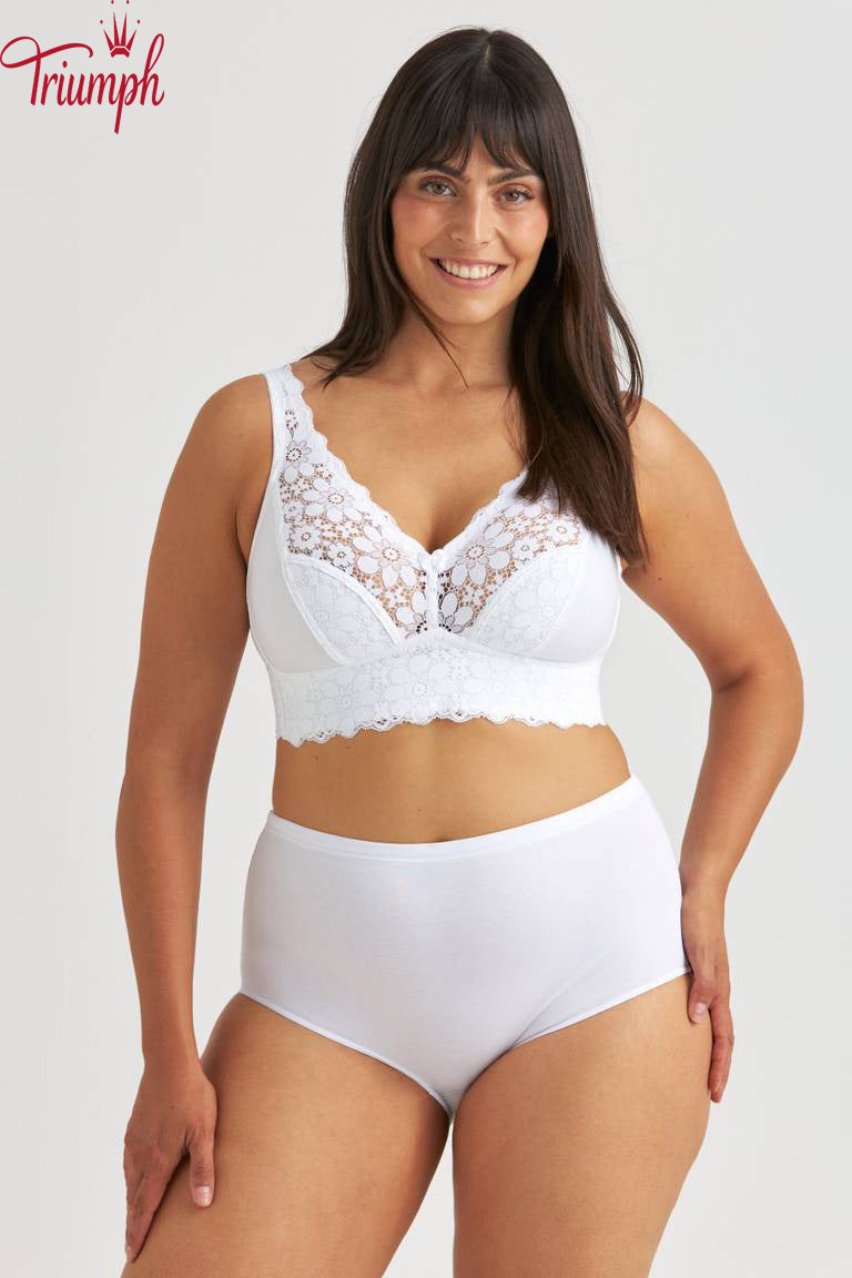 Triumph - Čipkast modrček brez žice (3 kosi)-SI