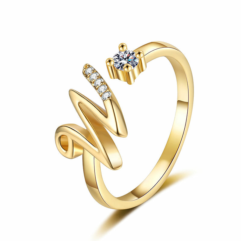 ⏳Vremenski ograničeni popust od 50%⏰Podesivi prsten s inicijalima za žene💍-HR