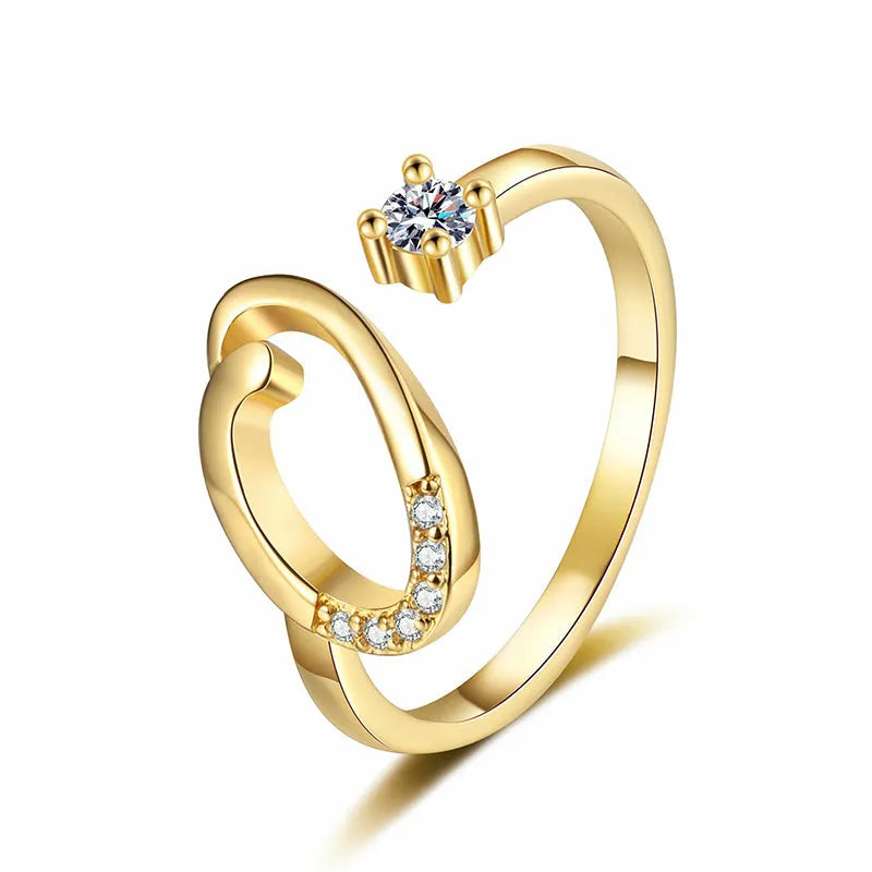 ⏳Vremenski ograničeni popust od 50%⏰Podesivi prsten s inicijalima za žene💍-HR