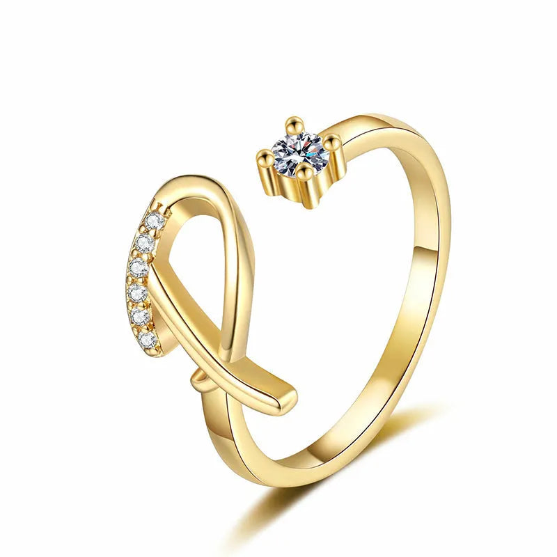 ⏳Vremenski ograničeni popust od 50%⏰Podesivi prsten s inicijalima za žene💍-HR