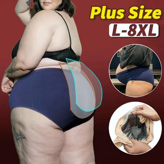 (L-8XL)🌸Kupite 2, dobijte 1 gratis🔥Žensko donje rublje visokog struka otporno na curenje👙-HR