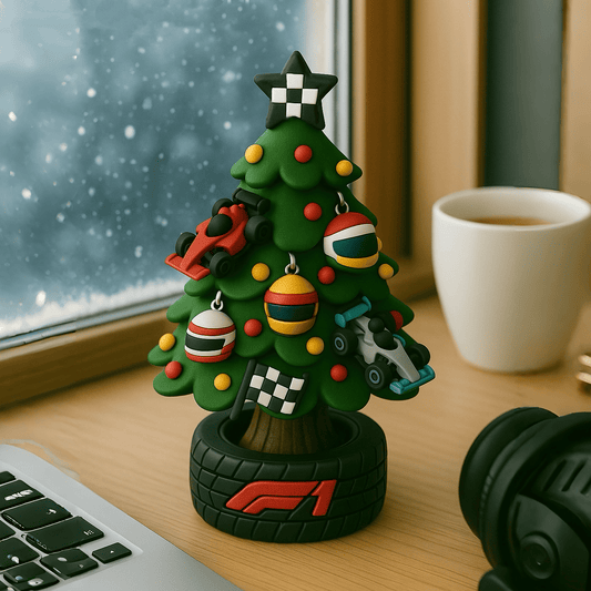 🎄🏎️ Miniaturno božično drevo v slogu ekipe F1-SI