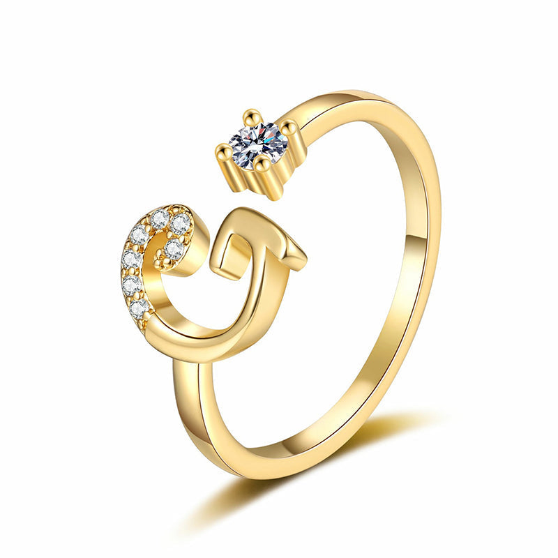 ⏳Vremenski ograničeni popust od 50%⏰Podesivi prsten s inicijalima za žene💍-HR
