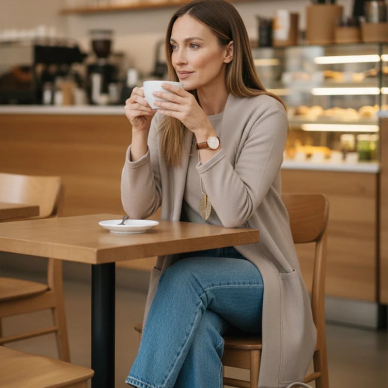 ⏳Specialus riboto laiko pasiūlymas⏰Elegantiškas trijų dalių komplektas, kurį sudaro ilgas megztinis, palaidinė ir kelnės💞-LT