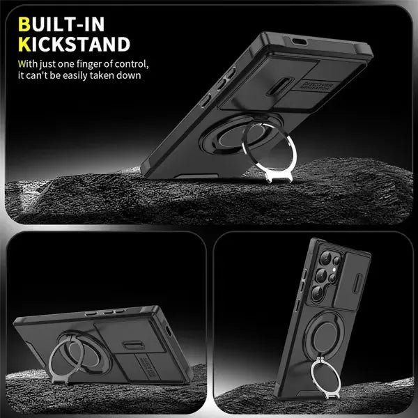 📱Measureable Premium Armor ovitek s stojalom za Samsung Galaxy S Series-SI