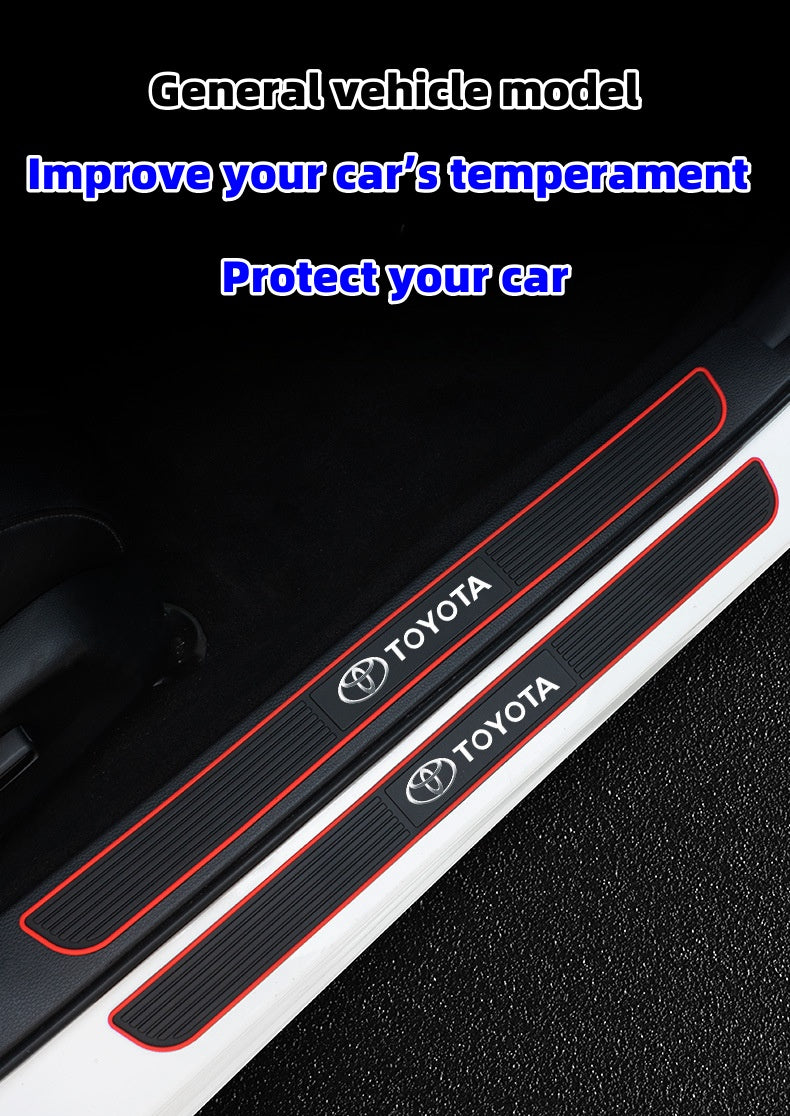 Silikoninė apsauginė automobilio slenksčio juostelė (su specialiu automobilio logotipu)-LT