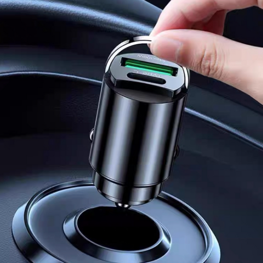 Skriti avtomobilski USB polnilnik z dvojnimi vrati-SI