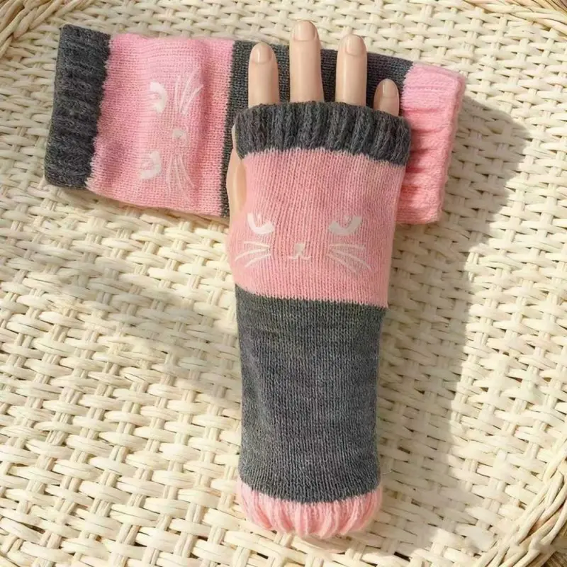 🐱 Lindos guantes de gato tejidos para mujer🧤🧶-ES