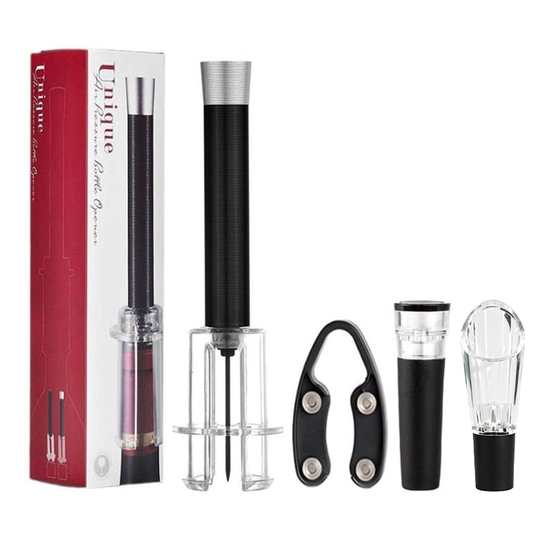 🔥Air Pump Cork Remover Wine Bottle Opener Set