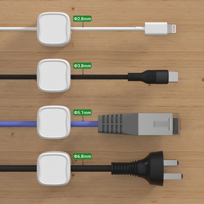 🔥COMPRA MÁS, AHORRA MÁS: Organizador magnético de cables, fácil y seguro para la gestión de cables con adhesivo.-ES