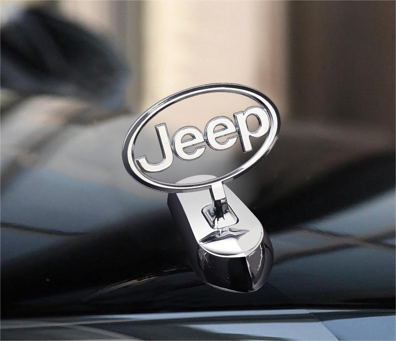 Decoración de modificación de coche con logotipo de capó-ES