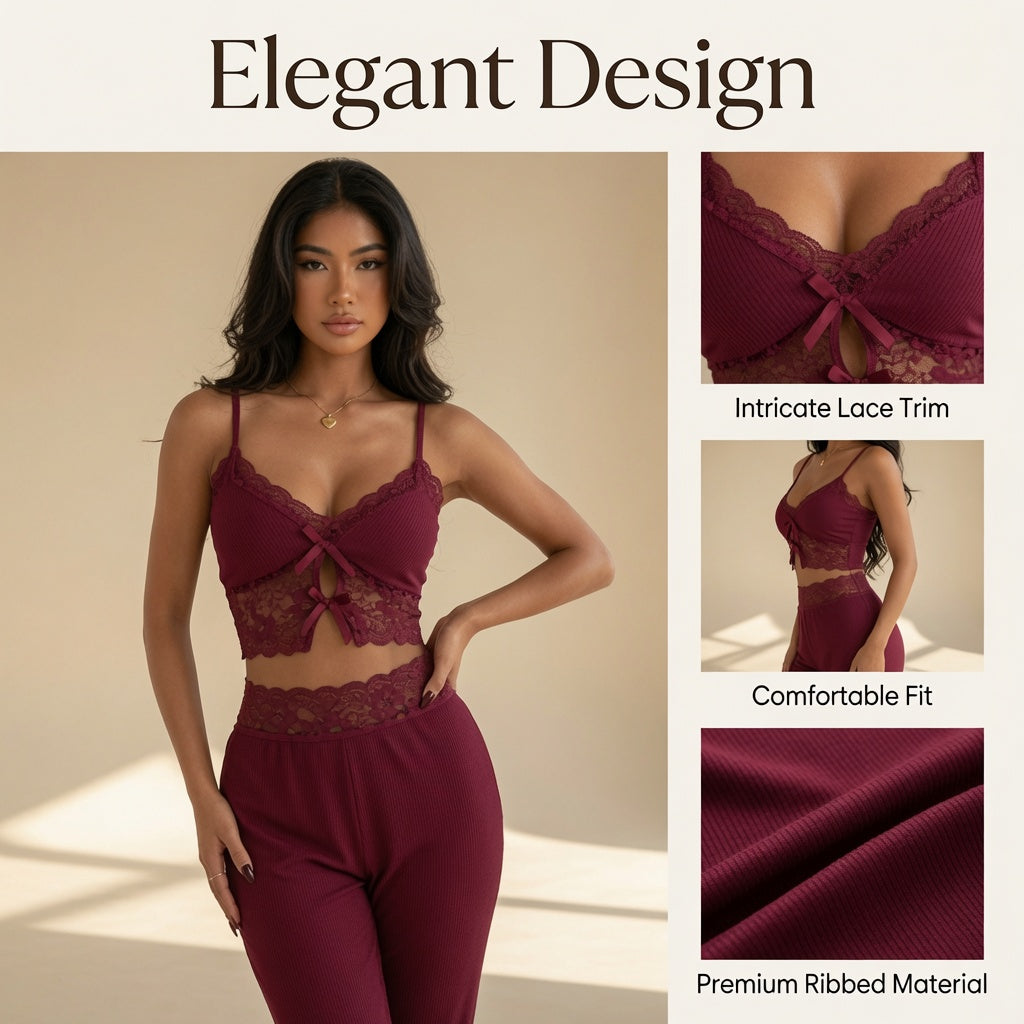 ✨ Dvodelni komplet za doma – udobje z eleganco! 🌸-SI