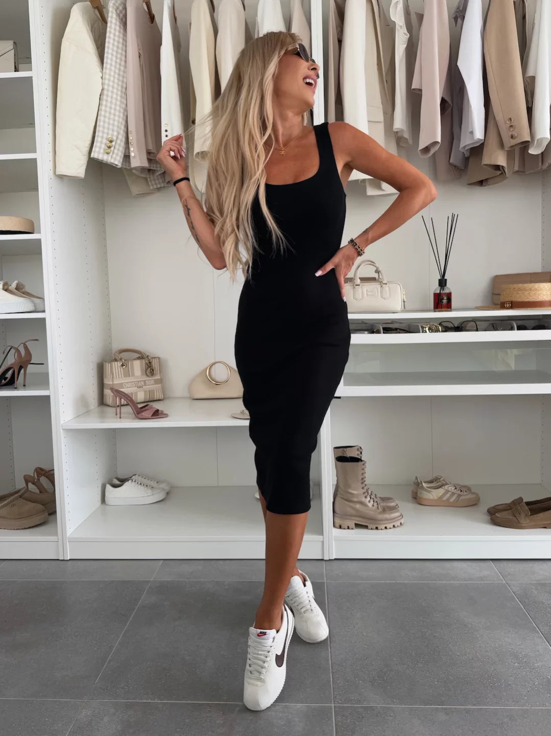 Moteriškas 2 viename laisvalaikio medvilninis kostiumas-LT