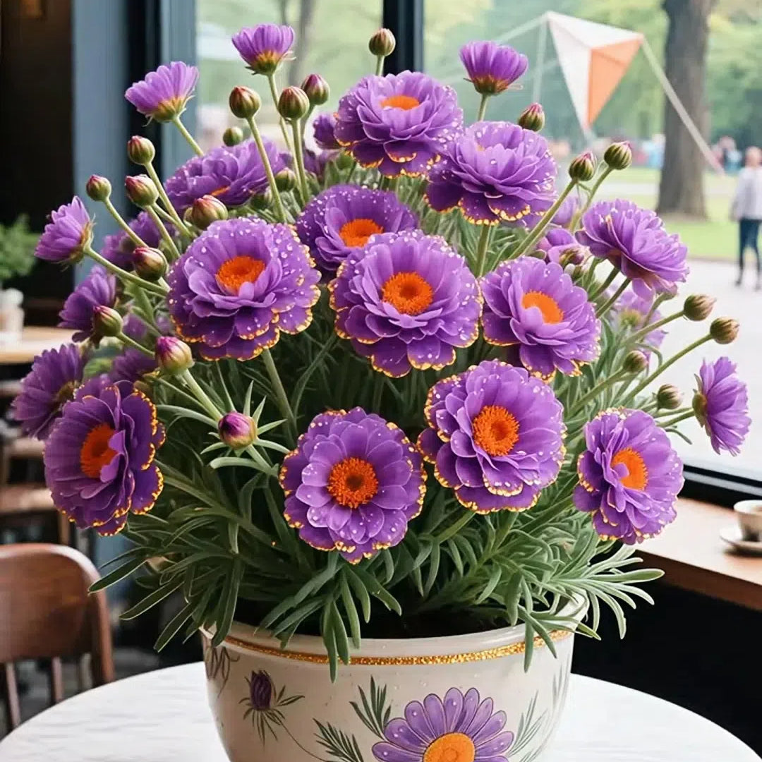 Χρυσή Δαντελένια Πορτουλάκα🌸✨ Υπέροχα διπλά άνθη για αβίαστα καλοκαιρινά χρώματα-GR